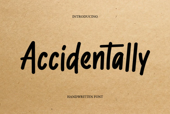 Accidentally: A Sweet Handwritten Font for Creative Branding