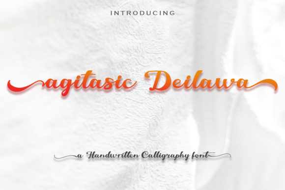 Agitasic Deilawa: A Handwritten Font for Editorial Design
