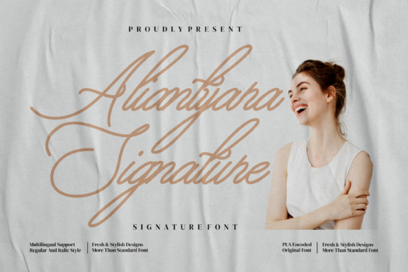 Aliantyara Signature: A Vintage Script Font for Modern Web Design