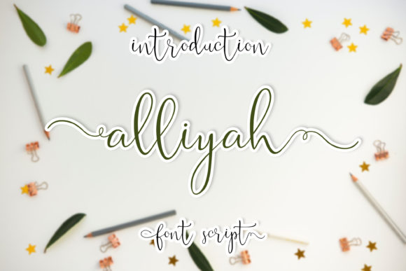 Alliyah: A Handwritten Font for Elegant Editorial Projects