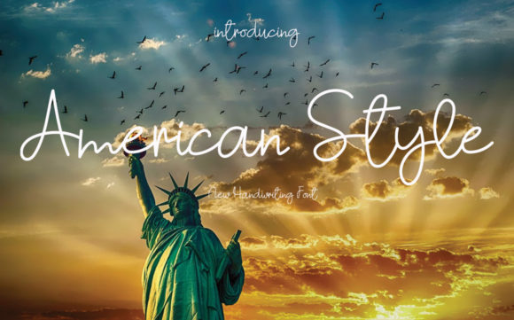 American Style Font for Campaign Creativity