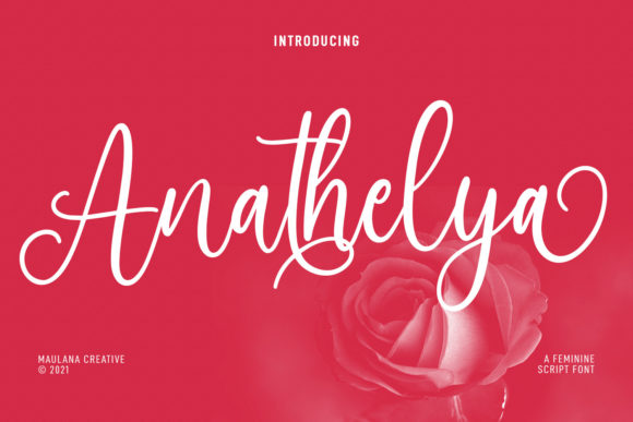 Anathelya: A Magical Script Font for Branding