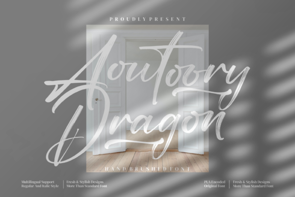 Aoutoory Dragon: A Handwritten Font for Web Design