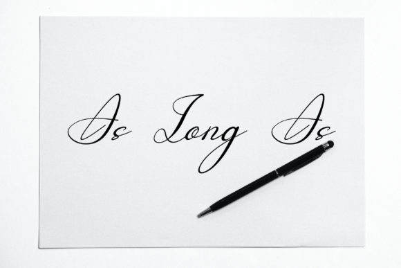 As Long As: A Playful Script Font for Creative Campaigns
