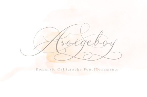 Asoigeboy: A Graceful Script Font for Handmade Creations