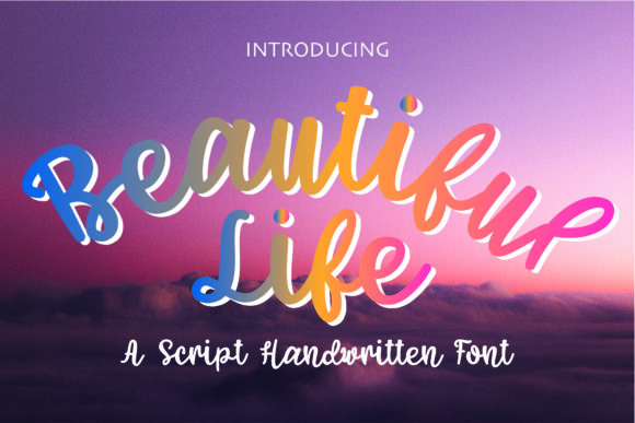 Beautiful Life: A Script Font for Elegant Editorial Design