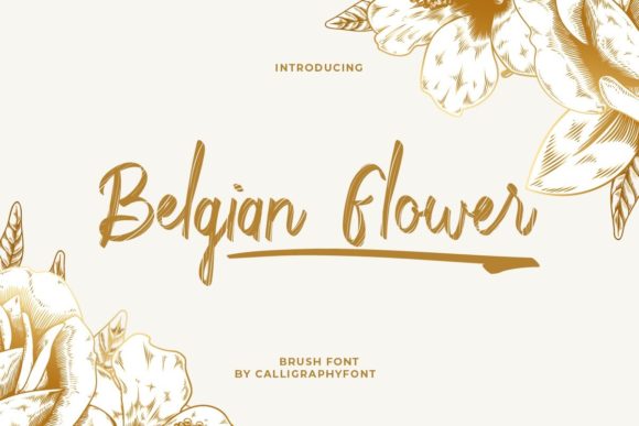 Belgian Flower: A Handwritten Font for Elegant Editorial Design