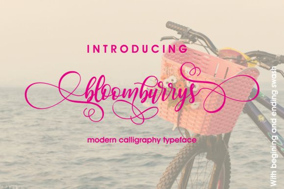 Bloomburrys Script Font for Editorial Design