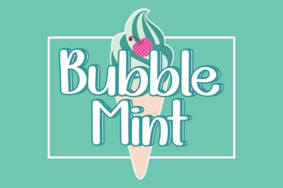 Bubble Mint Font for Web Design and Branding