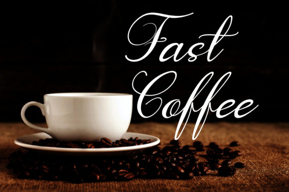 Fast Coffee: The Elegant Script Font for Clear Campaign Messaging