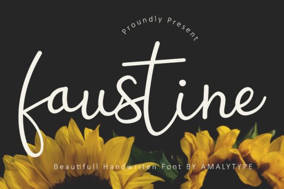 Faustine Script Font for Digital Marketing