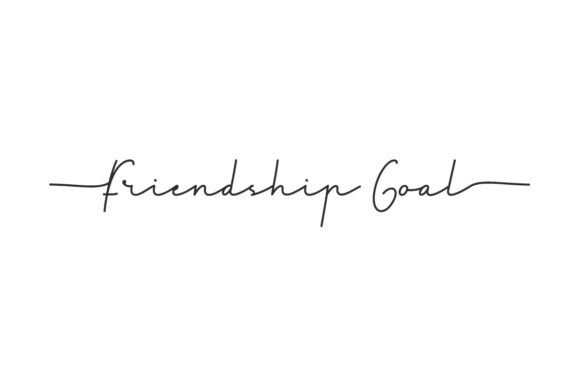 Friendship Goal Script Font Review