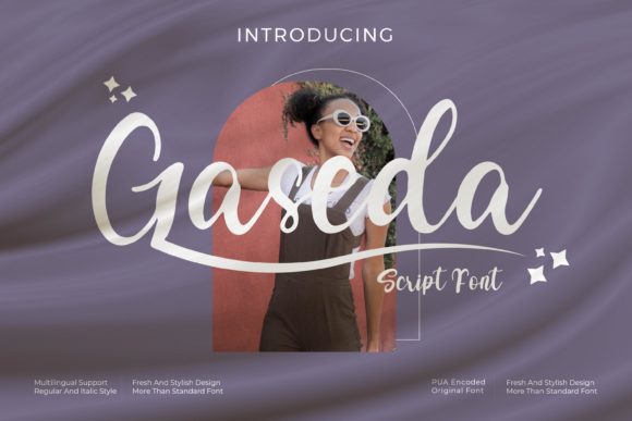 Gaseda: A Playful Script Font for Creative Campaigns