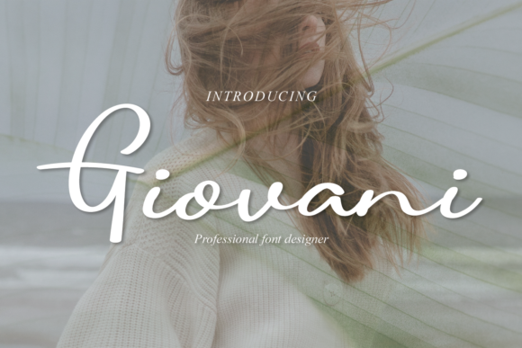 Giovani Font for Web Design and Branding
