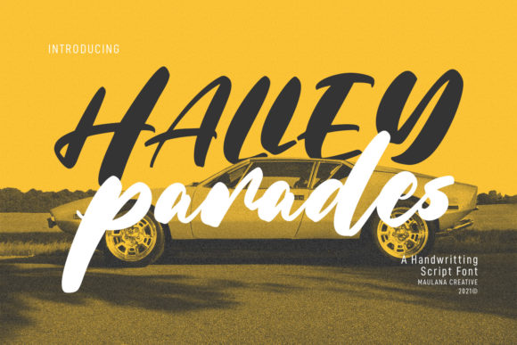 Halley Parades: A Handwritten Font for Modern Web Design