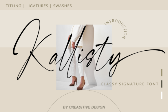 Kallisty Script Font for Handmade Creations