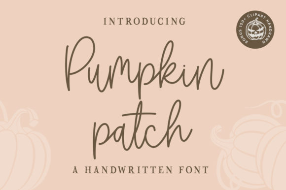Pumpkin Patch Script Font for Handmade Creations