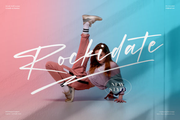 Rockidate: A Script Font for Creative Projects