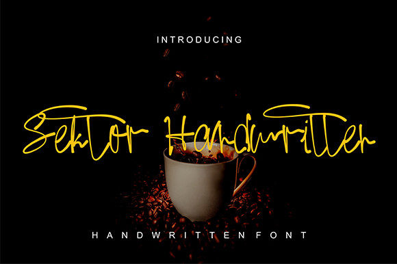 Sektor Coffee: A Handwritten Font for Creative Projects