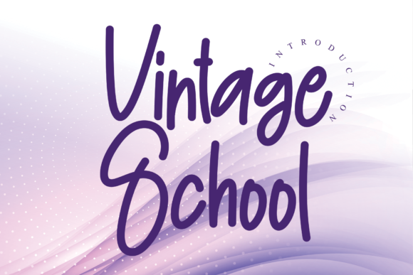 Vintage School Font for Handmade Creations